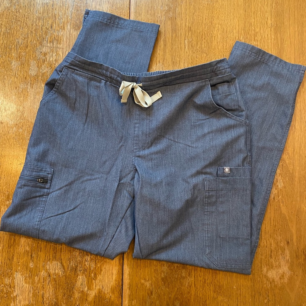Figs Yola Skinny scrub pant - Heather Denim